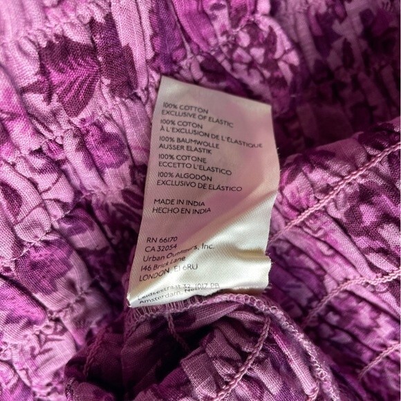 NWT Free People Mini Dress Long Sleeved Bodycon Floral Purple Magenta Size Small - Picture 12 of 14